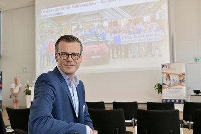 Danny Auerswald, Sprecher der Geschäftsführung von Volkswagen Sachsen.