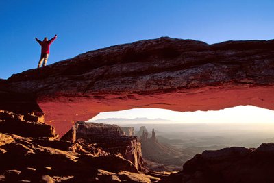 Platz 2: Bild des Mesa Arch im Canyonlands Nationalpark.
