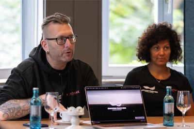 Kai Winkler und Manja Seemann haben beim Treffen in der Kreisstadt auch ihre Visionen für die Zukunft des Events vorgestellt.