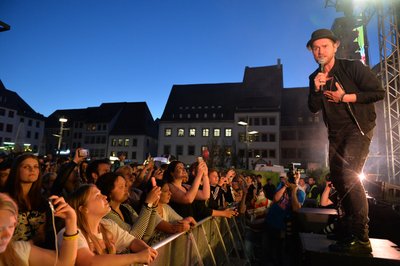 Johannes Oerding auf dem Bergstadtfest in Freiberg