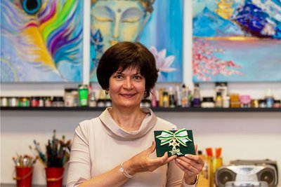 Nadja Grigorenko wurde mit dem Sächsischen Verdienstorden ausgezeichnet - "stellvertretend für viele andere in unserem Verein", wie sie sagt.