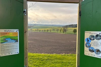 Blick von der Bachwiese ins Wisentatal.