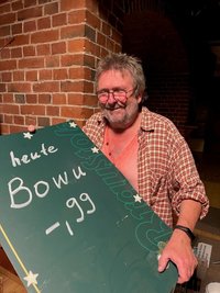 Gerd Ulbricht fand Plakate aus der Gastronomie.