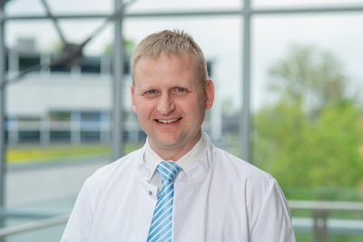 Prof. Stephan Schickel, Chefarzt der Klinik für Innere Medizin, ist in Mittweida mit vor Ort.