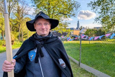 Robert Pallesche ist Nachtwächter während der Festwoche.