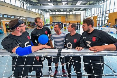 Das Chemnitzer Team mit André Platen, Oliver Hörauf, Trainer Sascha Timaeus, Lars Geithner und Rouwen Schetelich (v. l.). Es fehlt Martin Burkhardt