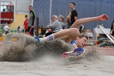 Lokalmatador Max Heß sprang im vergangenen Jahr in Chemnitz zum Sieg. Foto: Andreas Seidel