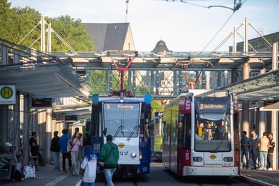 Den Tunnel werden baustellenbedingt ab Montag weniger Straßenbahnen frequentieren.