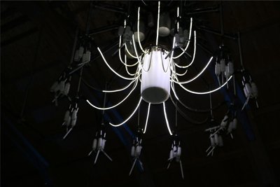Die Melkspinne ist sozusagen der Kronleuchter in der Festspielscheune.