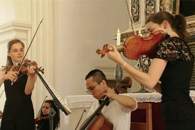 Ein Foto aus der Konzertreihe auf Schloss Augustusburg. Auch die Kammermusik kam im Musiksommer zur Geltung. 