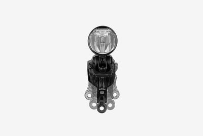 Beleuchtung: Dieser Kurvenlichtassistent (75 Euro) gleicht mit einem Siebenfach-Kugellager Lenkbewegungen aus, so kann das Licht in die Kurve hinein leuchten.