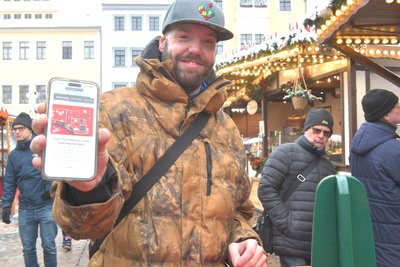 Marcel Dreyer hat sich für einen Besuch des Coca-Cola-Trucks in Freiberg stark gemacht.