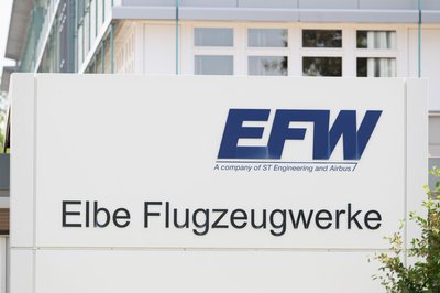 Die Elbe Flugzeugwerke in Dresden sind auf die Umrüstung von Flugzeugen spezialisiert. 