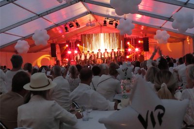 Beim Auftritt des Werdauer Faschingsclubs am Samstagabend war das große Festzelt mit rund 600 Gästen voll gefüllt.