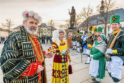 Herzog Heinrich der Fromme freute sich gemeinsam mit seiner Frau Katharina von Mecklenburg über das Geburtstagsständchen. 