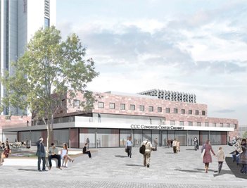So könnte der Eingang zum Kongresszentrum aussehen.