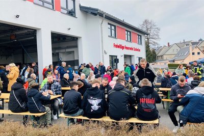 Viel Betrieb herrschte bei der Veranstaltung "Zschorler für Zschorler" der Freiwilligen Feuerwehr.