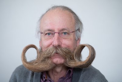 Mehrfacher Bartweltmeister Jürgen Burkhardt.