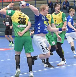 Sechs Tore steuerte Aues Bengt Bornhorn im Spiel gegen Hagen bei, fünf davon vom Siebenmeterpunkt. Sein Wurf in letzter Sekunde landete krachend am Holz - so blieb Aue selbst ein Remis verwehrt. 