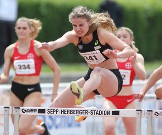 Athletin Anne Weigold blieb bei der Kurpfalz-Gala in Weinheim mit 13,36 Sekunden nur acht Hundertstel hinter ihrer Bestzeit zurück. 