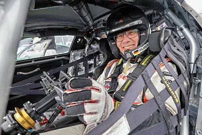 Ruben Zeltner, Chef des Fahrsicherheitszentrums am Sachsenring, gab ein Gastspiel im Rennen der Serie GT4 Germany.