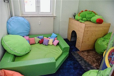 Ein Gemütlichkeitsraum für Kinder ist ebenfalls neu entstanden.