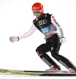 Mit Grippe bester deutscher Tourneespringer: Markus Eisenbichler.