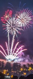 Mit einem großen Feuerwerk endete der zweite Tag des Standestreffens der Berg- und Hüttenleute. 