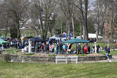 Das Oster-Picknick war sehr gut besucht.