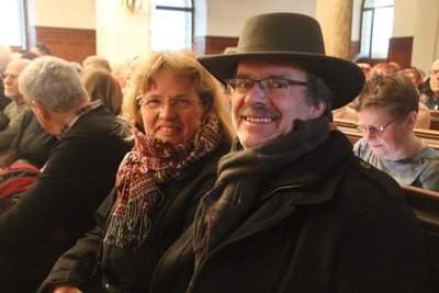 Manuela Zinke und Olaf Heß aus Mildenau genossen gleich zwei der Weihnachtskonzerte des Lionsclubs Flöha/Augustusburg.