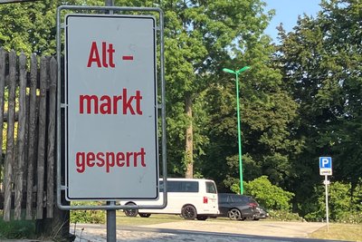 Wegen des Töpfermarktes sind Teile der Auerbacher Innenstadt gesperrt.