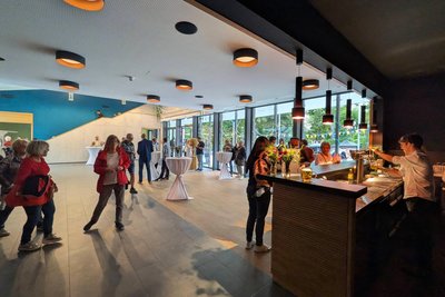 Im Eingangsbereich des Bürgersaals steht diesen Samstagabend das erste Foyer-Konzert auf dem Programm.