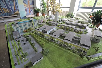 Das Modell des Deutschen Brennstoff Instituts in Freiberg.