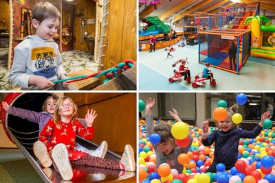 Von Kletterattraktionen, Bällebad bis Holz-Abenteuerwelt: Im Erzgebirge warten gleich mehrere Indoor-Spielwelten auf Besucher.