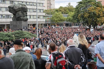Rund um das Karl-Marx-Monument kommt es in den nächsten Tagen zu mehreren Kundgebungen und Aufzügen.