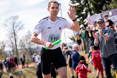 Marvin Schlegel trainiert derzeit nach seinem Karriereende ab. So war der Landkreislauf eine willkommene Abwechslung.