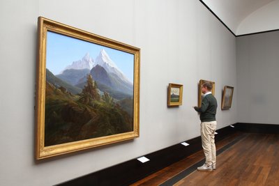 Auch weniger ikonische Bilder von Caspar David Friedrich wie "Der Watzmann" (1824/25) sind in Berlin zu sehen. 
