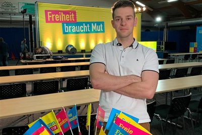 Der FDP-Bundestagsabgeordnete aus Mittelsachsen, Philipp Hartewig, hat gegen den Austritt aus der Ampel gestimmt.