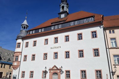 Die Fäden für die Organisation des Stadt-Jubiläums laufen im Rathaus Oederan zusammen.