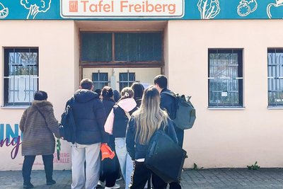 Beim letzten Ausgabetag der Tafel am 28. April 2026 in Freiberg war viel los.