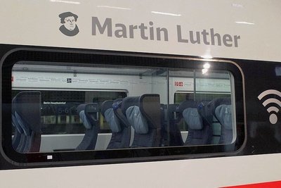 Dieser ICE wird weiterhin unter der Bezeichnung "Martin Luther" fahren. Auf andere historische Männer- und Frauennamen wird verzichtet.