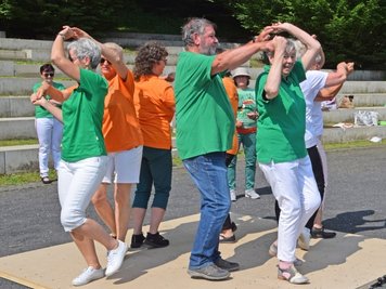 Ein Setdance Workshop fand am Samstag in Reichenbach statt. 