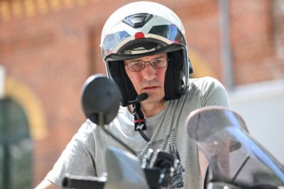 Uwe Krauß ist passionierter Motorradfahrer. 20.000 Kilometer will er in Südamerika zurücklegen.