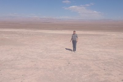 Die Atacama-Wüste in Chile ist die trockenste Wüste der Erde außerhalb der Polargebiete. Uwe Krauß genießt die Einsamkeit.