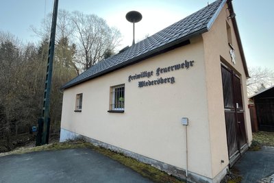 Das Feuerwehrhaus in Wiedersberg. Hier soll auch das neue Fahrzeug seinen Platz finden.