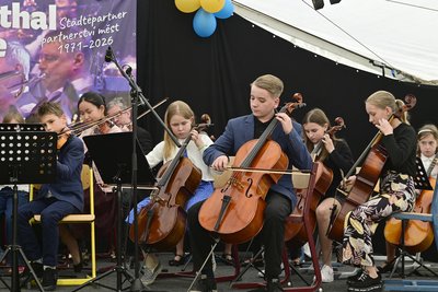 Das Orchester von der Musikschule Kraslice begeisterte mit ihrem Auftritt.
