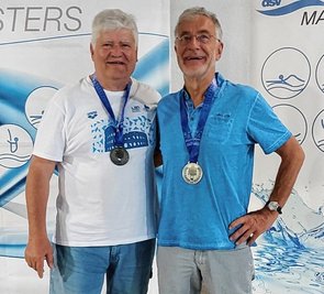 Die Vizemeister Siegfried Anders (r.) und Werner Beuschel. 