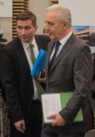 Martin Dulig (SPD/links) und Stanislaw Tillich (CDU).