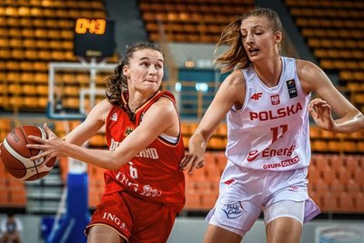 Nicole Brochlitz (links) spielt seit vielen Jahren in den Nachwuchsteams des Deutschen Basketball Bundes. Jetzt ist sie bei der U-19-WM dabei. 