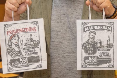 In der „Männerwirtschaft“ sind selbstverständlich auch Frauen willkommen – wenn sie zum Beispiel für ihre Männer originelle Geschenkideen suchen.